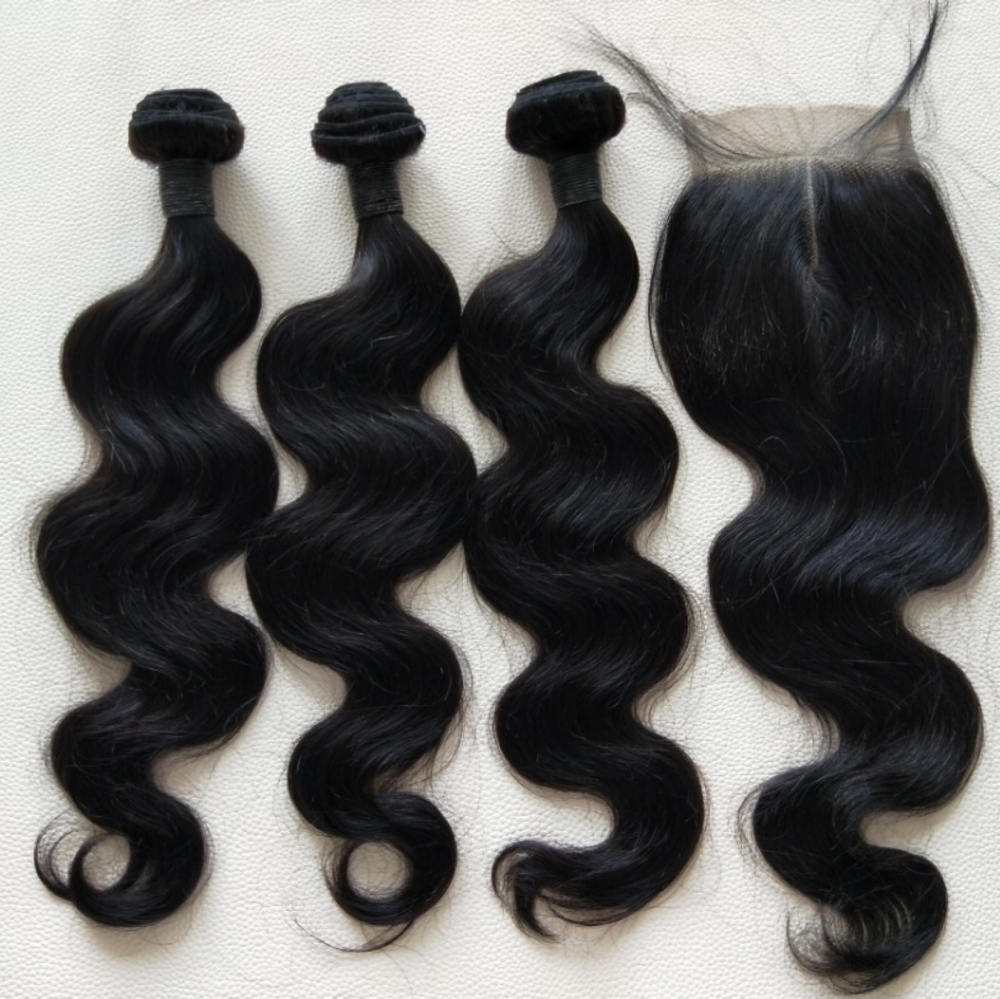 Body wave 16" 18" 20" Bundles + 16" 4x4 Closure